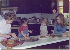making cookies with Grandma OBryant