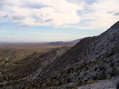 View from our topaz quarry on Topaz Mountain